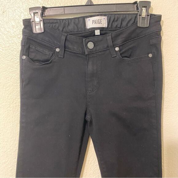 Paige Classic Black Skinny Jeans Size 27 - Picture 4 of 10